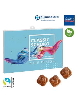 Classic Schoko Adventskalender im Querformat - kleine Menge