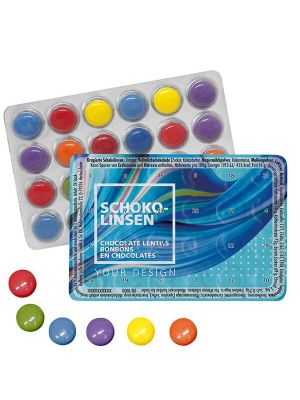 Kleinster Event-/Advents-Kalender der Welt mit Schokolinsen - kleine Menge